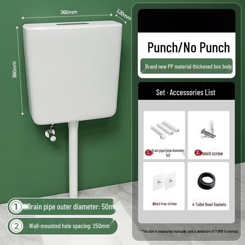 Gongdengdeng Press-Type Flush Toilet Tank