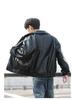 Trendig lös skinnmotorcykeljacka i koreansk stil för män - Pilotjacka för vår/höst, ny studentmodetrend.