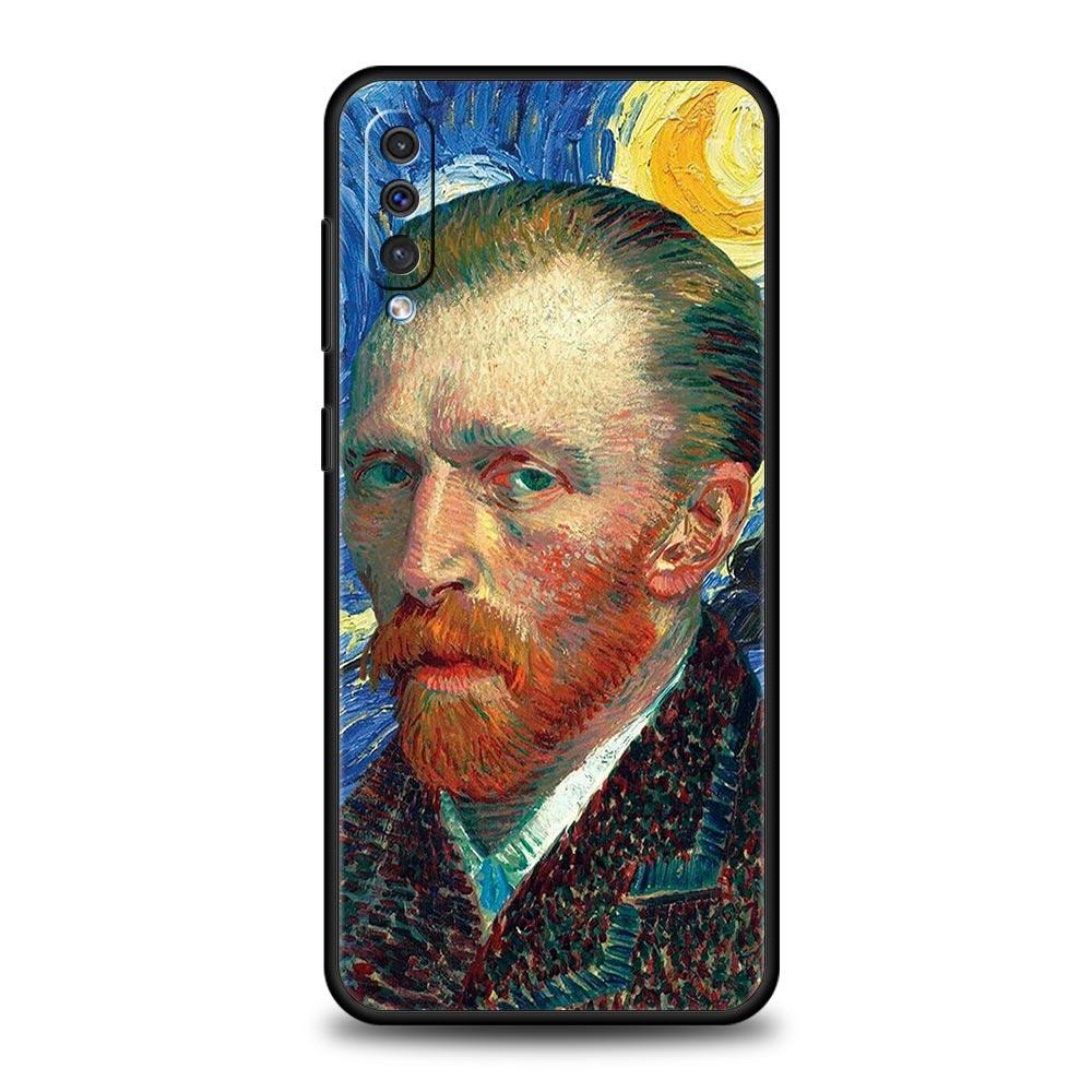 Mona Lisa Van Gogh Oil Art Phone Case For Samsung A12 A14 A32 A50 A70 A20E A20S A10S A22 A40 A34 A54 A42 A52 5G A02S A04s Cover