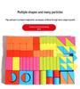 Colored Wooden Blocks - Educational Assembling Toy for Toddlers