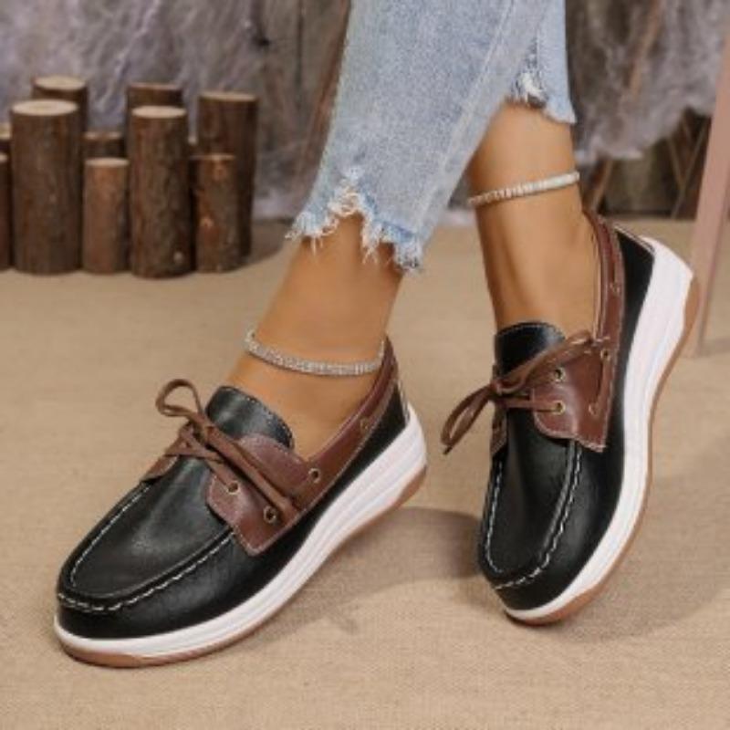 Single shoes women's autumn and winter European size 43 large size women's shoes new thick-soled one-pedal casual women's single shoes