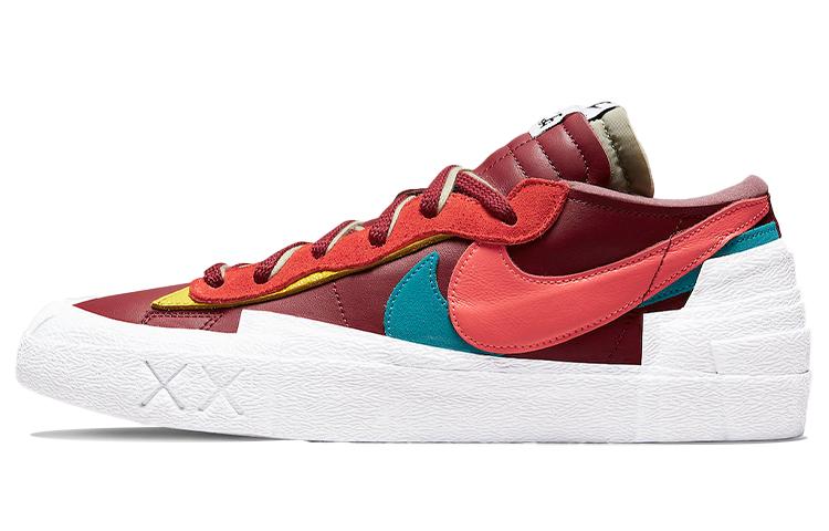 Nike X Sacai X Kaws Blazer Low  Team Red  DM7901-600
