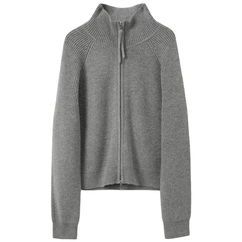 

Sancai 2026 Spring Loose-Fit Lapel Knitted Cardigan S