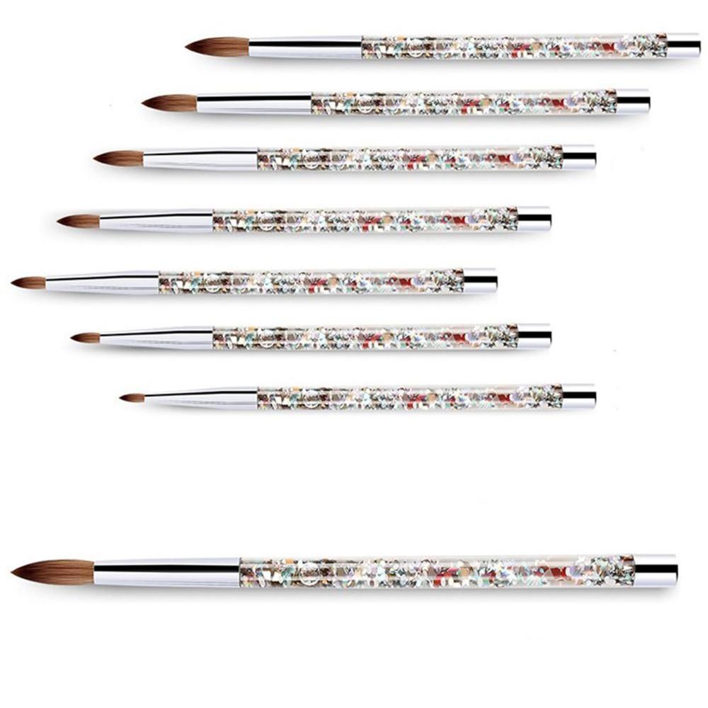 

Маникюрный инструмент для рисования ногтей, ручка, акриловая кисть для ногтей, 100% нейлоновая кисть для дизайна ногтей, акриловая пудра