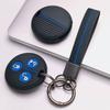 Key Fob Cover for Mercedes Fortwo Forfour 453 with Keychain Anti-Scratch Surface Shockproof Structure Soft Grip Texture Easy Install Design