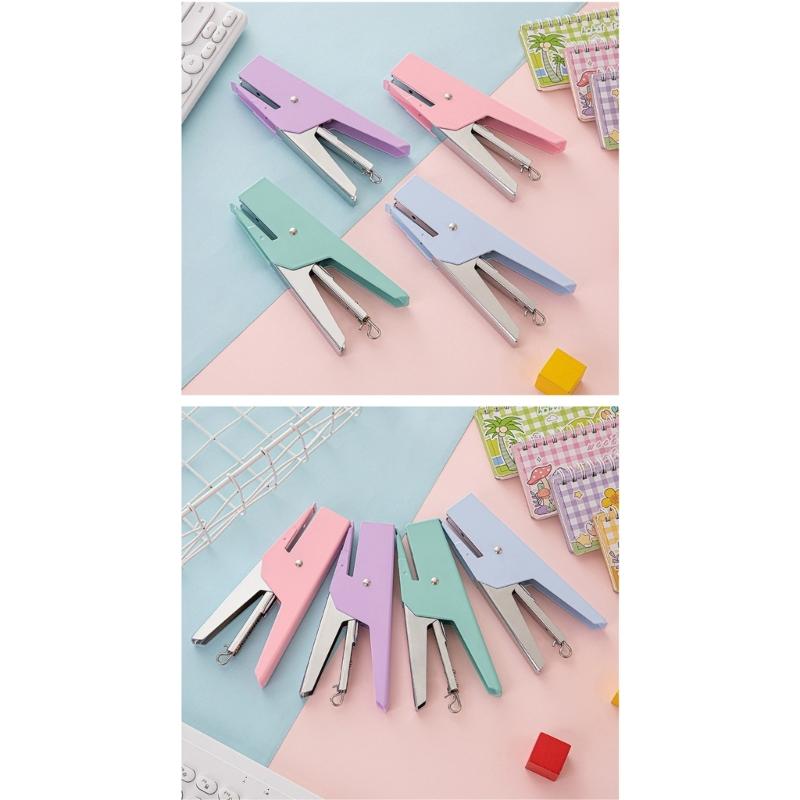 Desktop Stapler For Office and School with Metal Structure and Fashion Design Travel Friendly File Management Stapler