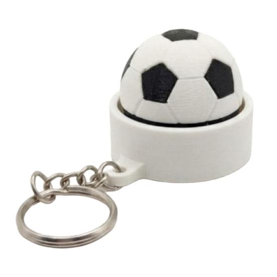 Soccer Ball Clicker Fidget Printed Clicker Keychain 3D Sensory
