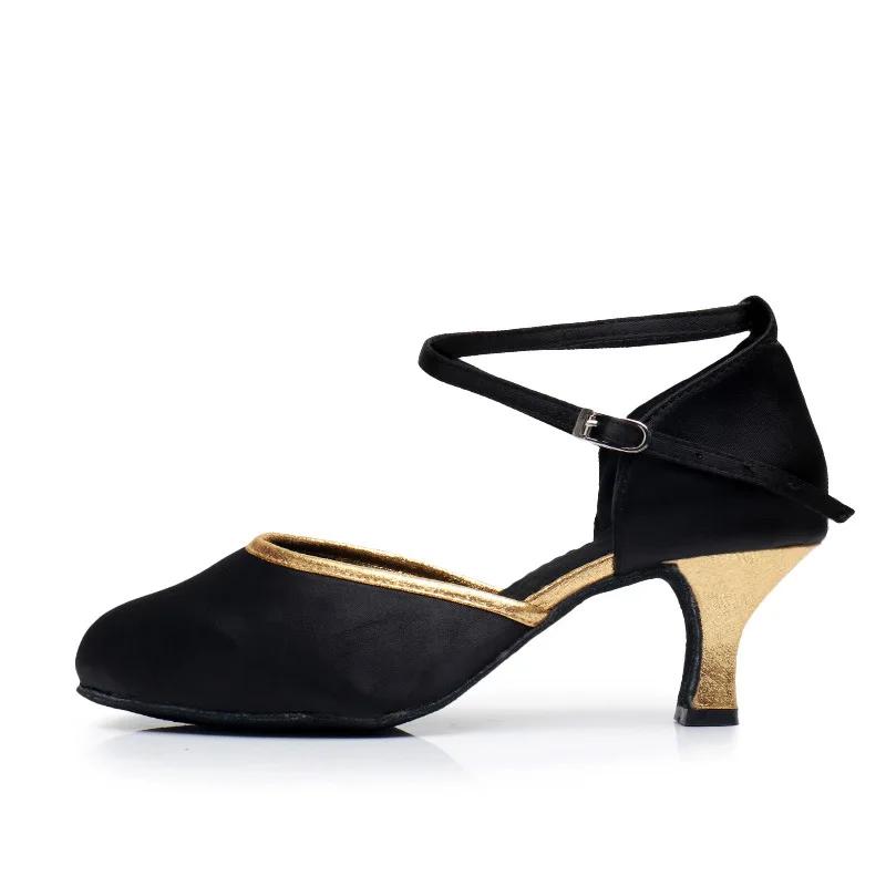 Damenmode Satinüberzug Tanzschuhe Weich Atmungsaktiv Damen Latein Tanzschuh Sport Ballsaal Latein Mädchen Ballsaalschuhe