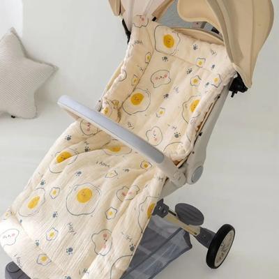 Universal Cartoon Baby Stroller Cushion Rainbow Flower Trolley Mattress Soft Square Baby Seat Cushion Seat Liner