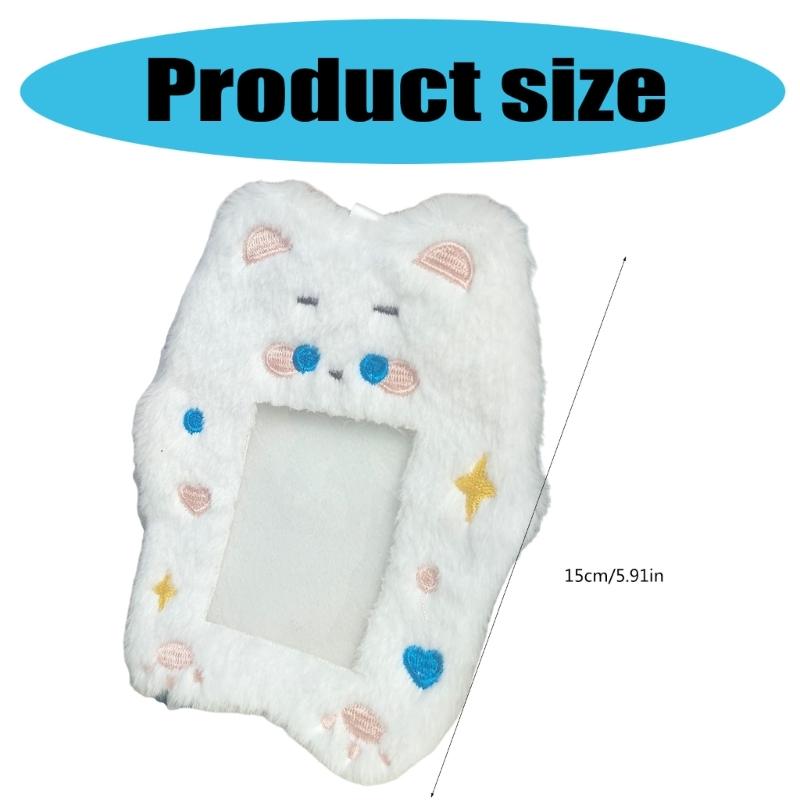 Photo Card Case with Chain Cartoon Photocard Protector Photo Card Sleeves Photo Card Covers for Women Girl