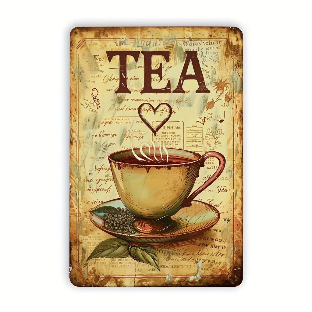 Vintage Pinup Girl Kaffe Metallplåtskylt Charmig Väggkonst För Hem Café Bar Lägenhet & Restauranginredning - Perfekt Helg G