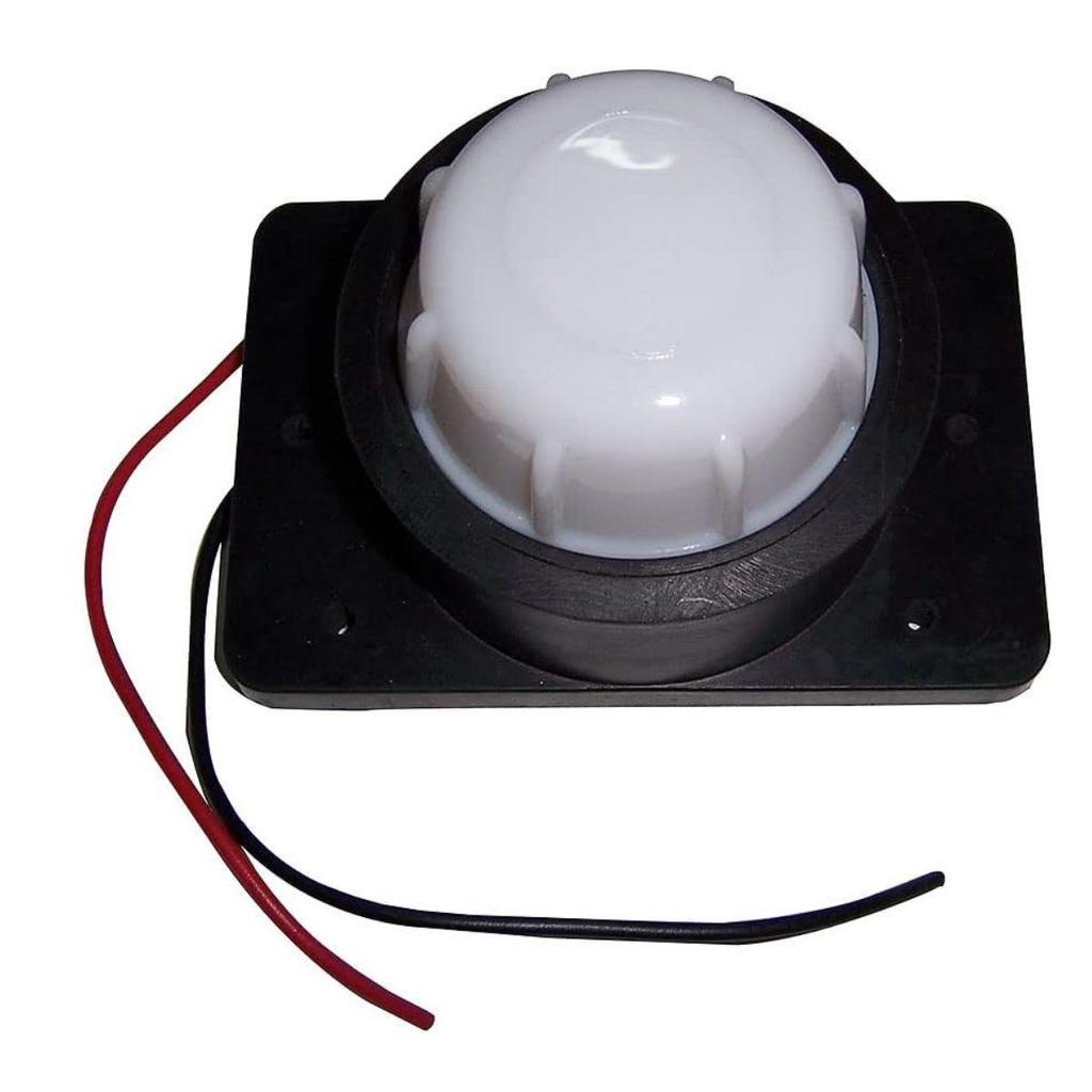 Pair of Position Marker Lamps with Bulbs – Stalk Side Marker Light – Milky White – Compatible with Semi Trucks, Trailers & Buses