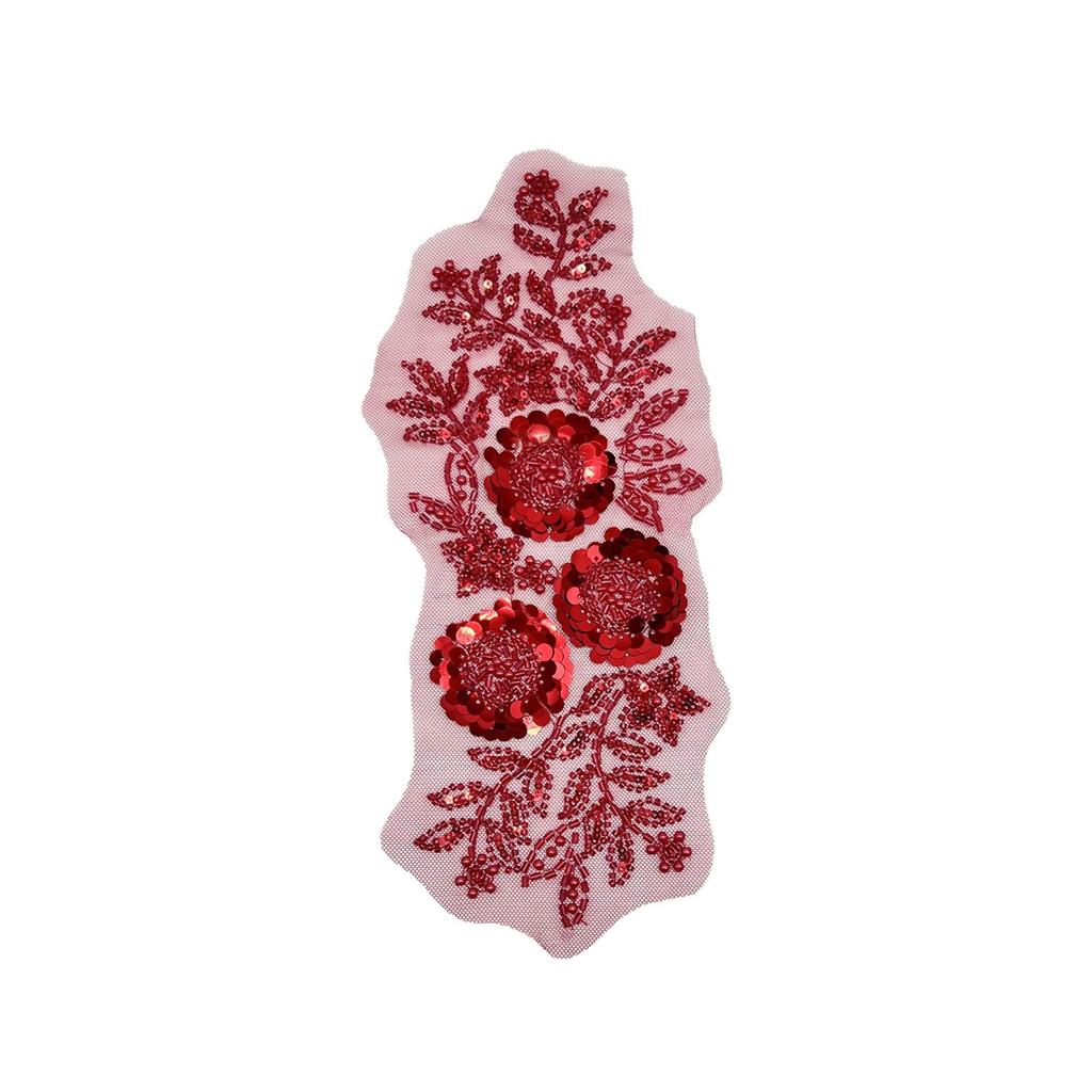 Multi-Color Mesh Bead Sequined Flower Cloth Sticker Decorative Diy Dress Performance Clothes Accessories Accessories