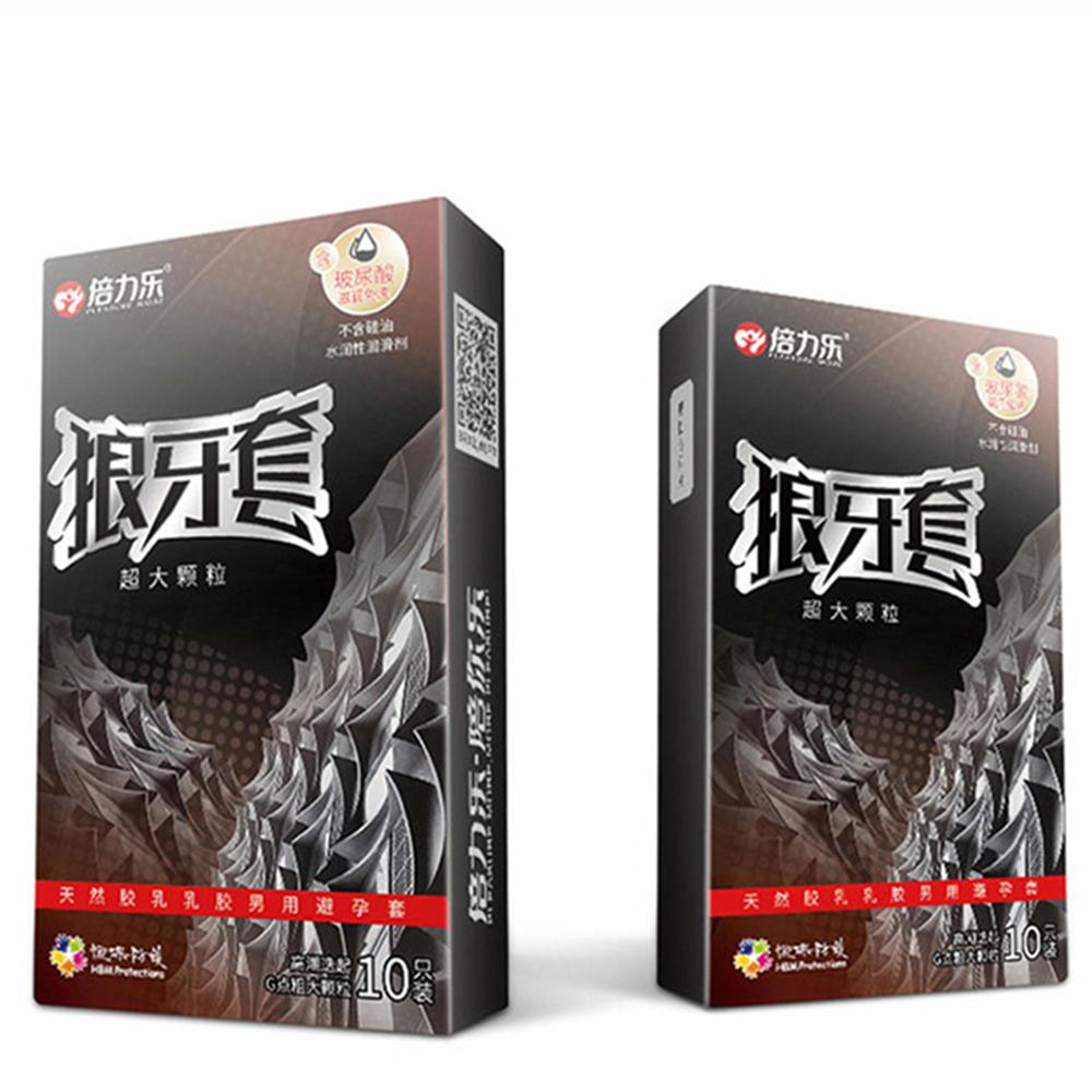 Super Dotted Large Spike Condom  Natural Latex Rubber Condoms For Men Sex Toys Contraception Penis Sleeve