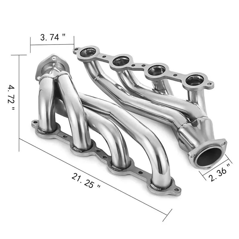 Stainless Steel Shorty Headers For GM Gen III IV 4.8L 5.3L 5.7L 6.0L 6.2L LS Engines EH-28125