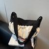 Large-capacity contrasting color casual cloth bag women's new summer niche shoulder bag crossbody dumpling bag