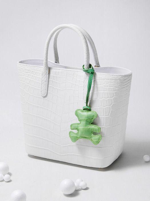 KRIS TALLEN Crocodile Leather Keyring Teddy (KEYRING TEDDY)_22 Colors