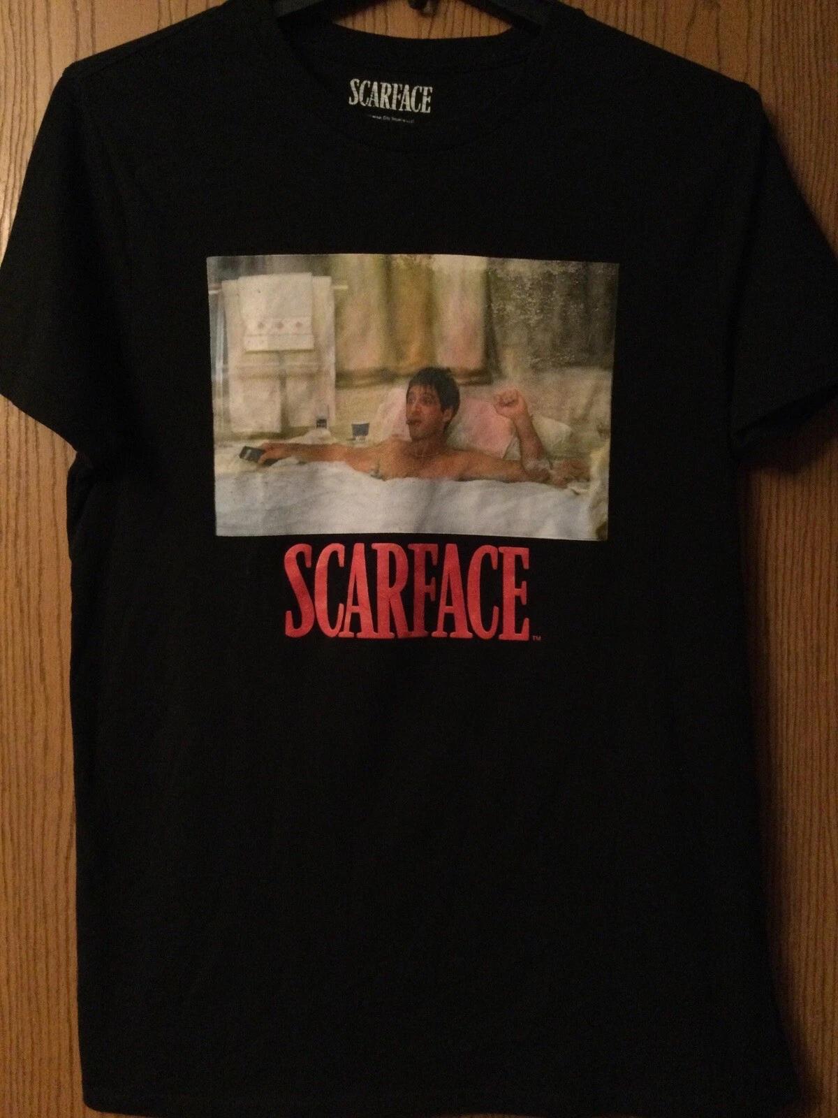 Scarface - Al Pacino - Universal City Studios - Black Shirt - L XL