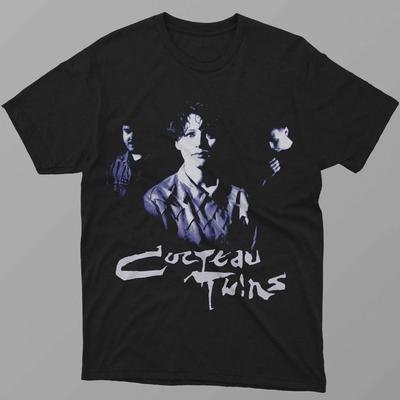 Unisex Short Sleeve Crew Neck Cotton T Shirt Cocteau Twins