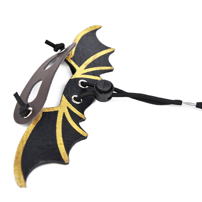 Adjustable Bearded Dragon Harness Set Lizard Leash with Wing 3pcs Vest for Reptiles Small Animals Halloween Costume