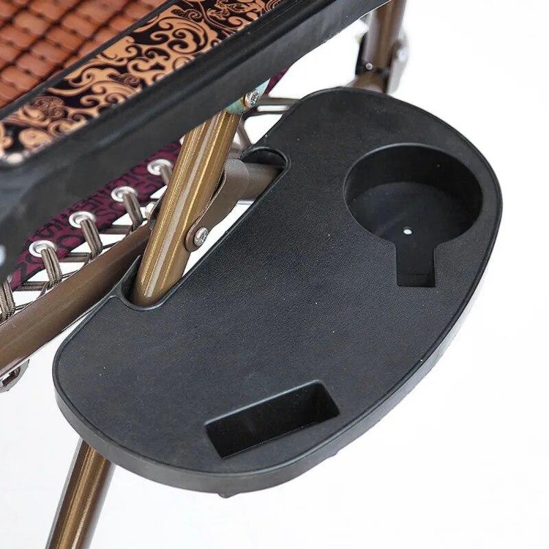 

Подстаканник для стула, боковой столик для чашек с откидной спинкой, лоток для подстаканника для стула с гнездом для мобильного телефона, слот для подстаканника и поднос для закусок - черный