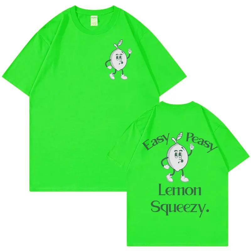 

Easy Peasy Lemon Squeezy Meme T Shirt Unisex Funny Summer Pop Art T Shirts for Men Aesthetic Vintage Clothing T-shirt Streetwear 4XL