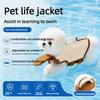 Dog Life Jacket With Chin Rest Waterproof High Flotation Puppy Lifesavers Breathable Adjustable Dog Swimming Vest Pet Supply
