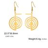  Cho Ku Rei Drop Earrings Stainless Steel Reiki Protection Healing Chokurei Earring Sacred Geometry Energy Amulet Jewelry