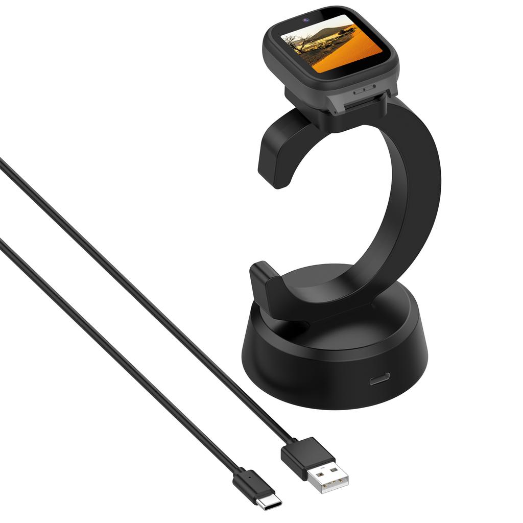 For Cosmo JrTrack 5/4/3/2/JrTrack/Xplora XG02 Charging Dock Kids Smartwatch C-Shape Charging Stand with Cable
