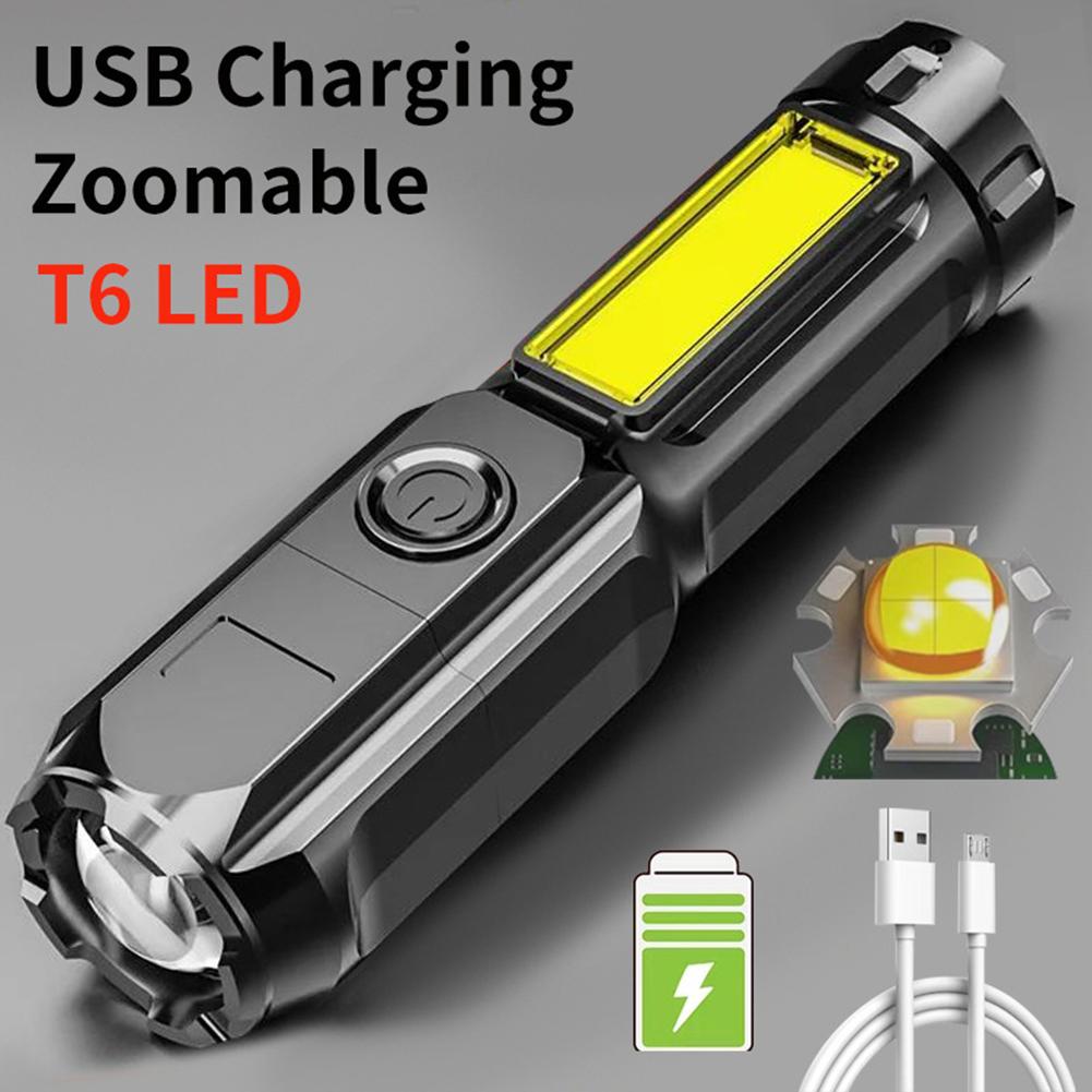 Flashlight Torch ABS Accessories Black LED Most Powerful