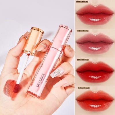 Honey Xizi Mirror Lip Glaze Is Plain and White, Not Easy To Fade, Watery and Beeping Lips Do Not Stick To The Cup Lipstick