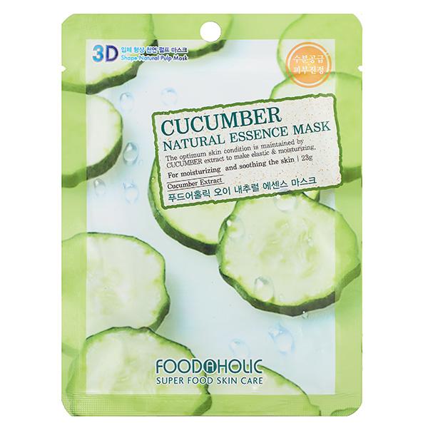 

FOODAHOLIC NATURAL ESSENCE MASK #CUCUMBER 3D Маска для лица с экстрактом огурца