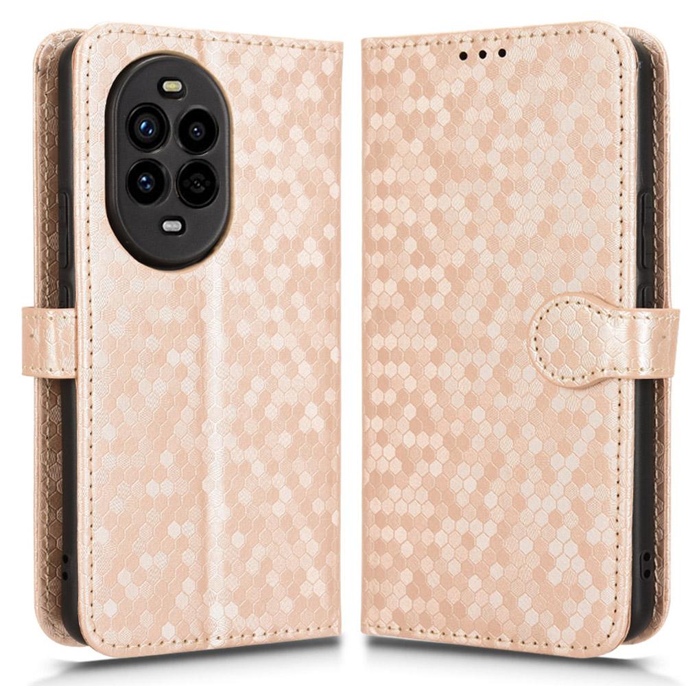 For Huawei nova 13 Pro 5G Wallet Case Dot Pattern Imprint PU Leather Phone Cover
