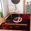 Ac Milan Customizable Name Area Rug Design for Kitchen Outdoor Foyer Balcony Antislip Carpet Anime Office Decor