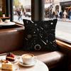 Constellation Pattern Cushion Cover Set of  Decorative Short Plush Pillow Covers for Sofa Soft  Cushion Case X Cm