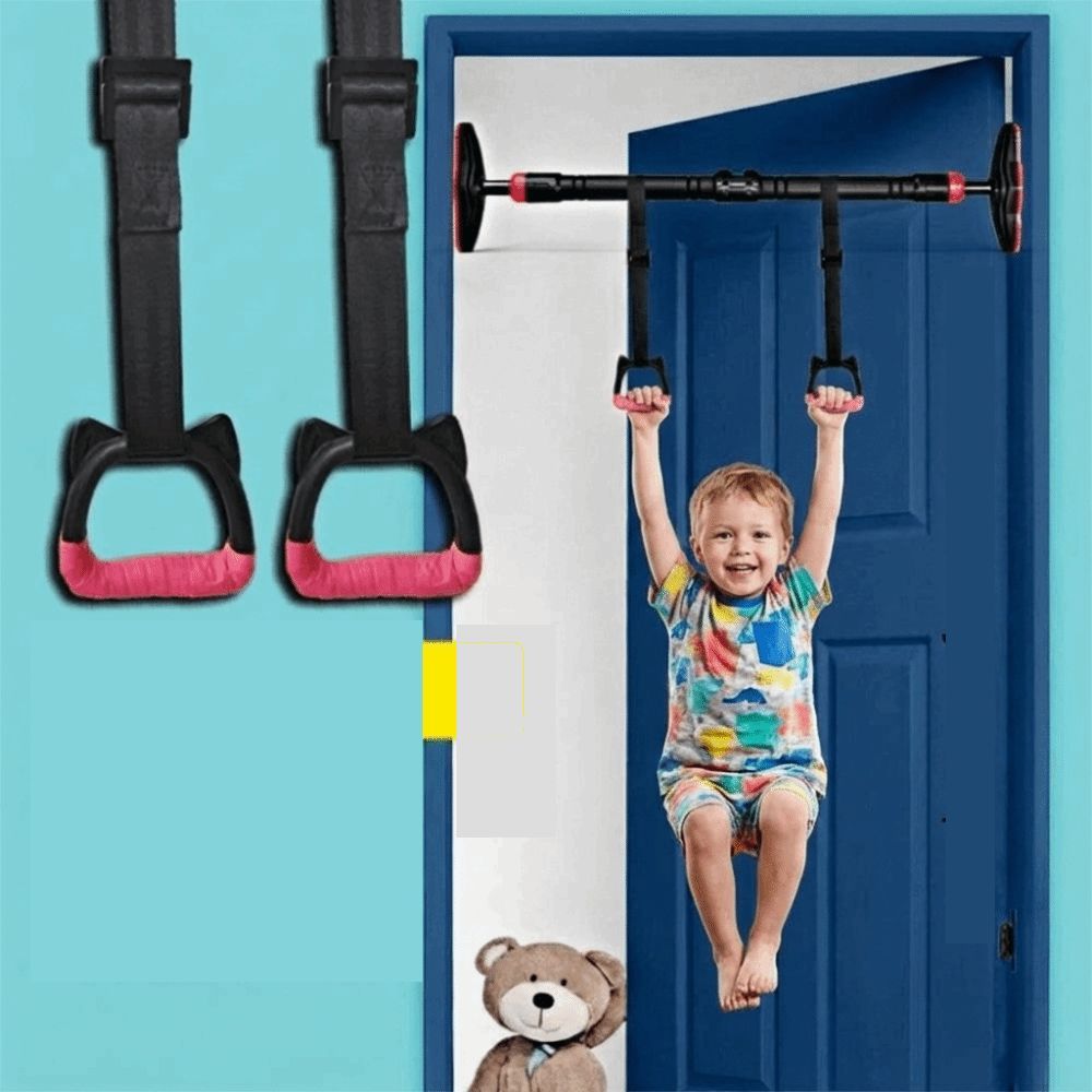 Strength Training Kids Gym Rings Non-Slip Pull Up Rings Fitness Equipment Exercise Rings For Home
