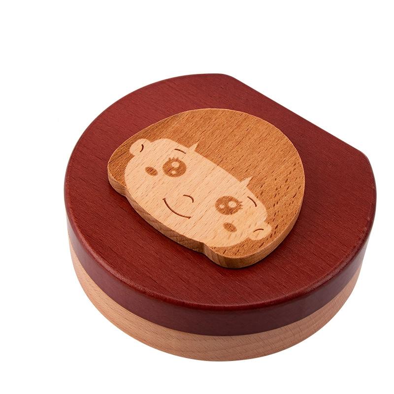Wooden Baby Kids Tooth Storage Box Tooth Wood Box Organizer Milk Teeth Wood Storage Collecting Teeth Umbilical Cord Box