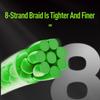 Kingdom Fishing Lines 100m 8 Strands PE Braid Line 0.4# 0.6# Green Multifilament PE Line High Smoothnes