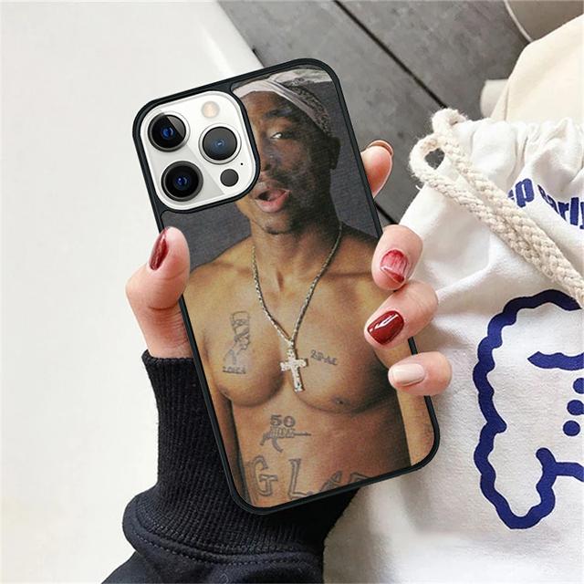 Rap Singer 2Pac Tupac Amaru Shakur Phone Case Cover For iPhone 17 Air 15 16 14 13 12 Pro Max 11 Pro Max Plus