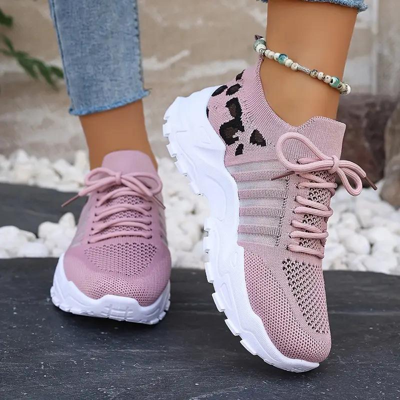 

New 2025 fly-woven mesh shoes children s popular summer women s shoes versatile fashion breathable sports net single shoes women s shoes 43