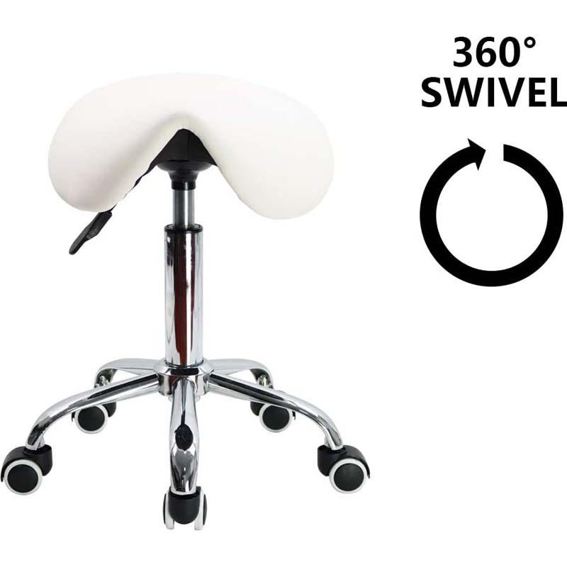 Adjustable Rotating Stool: Liftable Barber, Beauty, Manicure, Lab, Technician, and Worker Chair