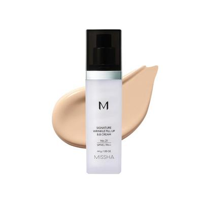 M Signature Wrinkle Fill-Up BB krém SPF45 PA++ 44g – 21 Svetlý béžový / 23 Upokojujúci béžový – Rozjasňujúca báza proti vráskam