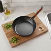 Wooden Handle Hammered Frying Pan Non-stick Pancake Pan Hammered Iron Wok  Breakfast