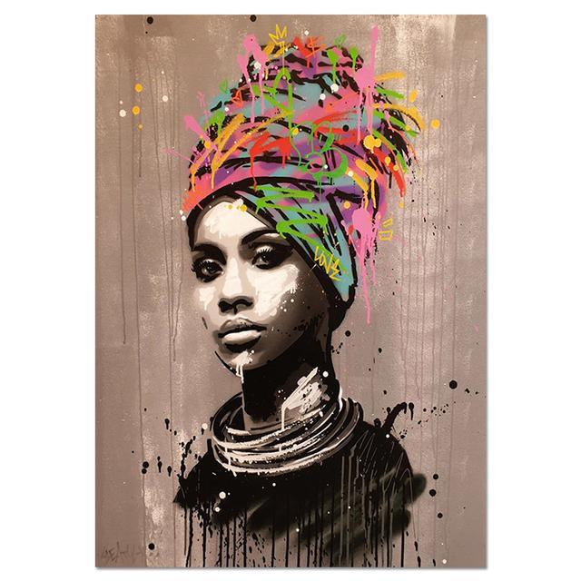 Street Graffiti Art Girl Abstract Canvas Painting On The Wall Posters for Living Room Paintings Prints Picture Bed Room Decor