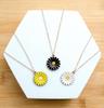 Daisy Flower Necklace Gold Plated Boho Choker