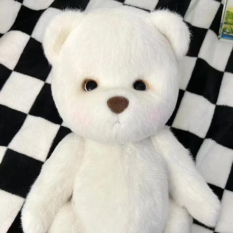 Kawaii 30cm Clothes Plush Toys Plush Bear Doll Clothing Soft Bear White Brown Teddy Bear Girls Heart Kids Girlfriend Cute Toys