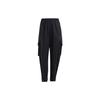 Knitted Sweatpants Women's Black Moderate Cuffed Pants HM7094