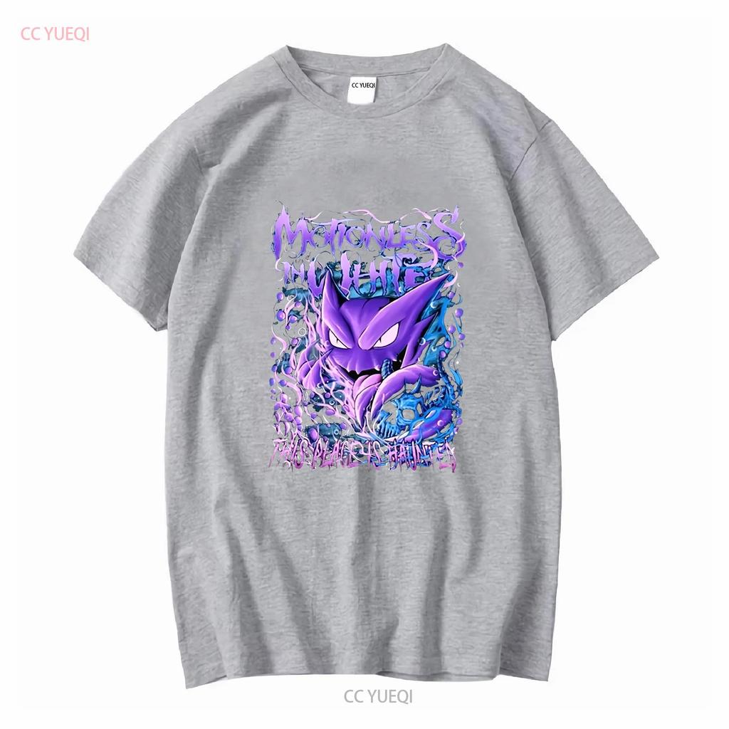 Motionless In White Dieser Ort ist verflucht T-Shirt PP779 Langarm Vintage Gewaschenes Oberteil für den Alltag Designerkleidung