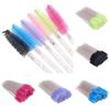 Disposable Eyelash Eye Brush With Elegant Crystal Diamond Handle And Spiral Design For Precise Makeup Application