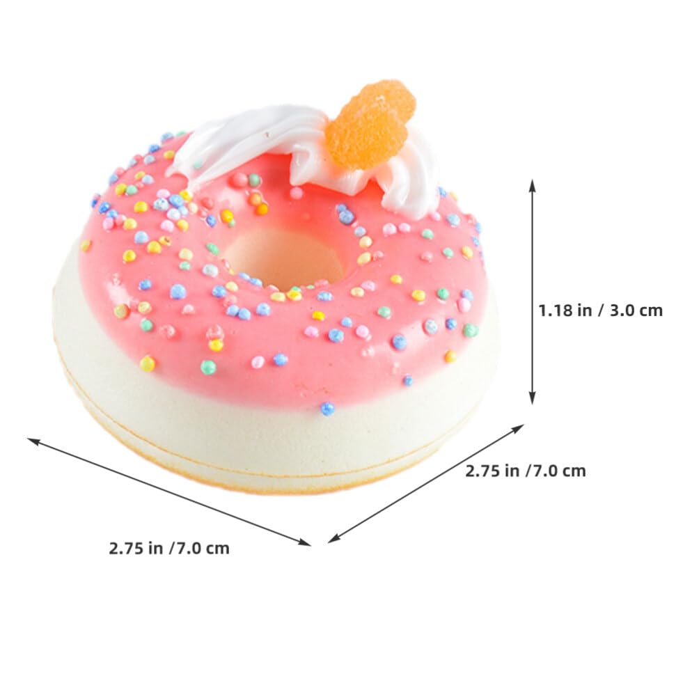 Totority Zestaw 4 sztucznych modeli pączków, 7,00 x 7,00 x 3,00 cm, Symulowane pączki jako rekwizyty do zdjęć i dekoracje imprezowe, Realistycznie wyglądające sztuczne